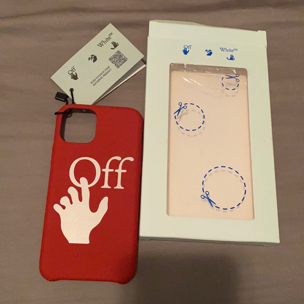 RED OFFWHITE IPHONE CASE